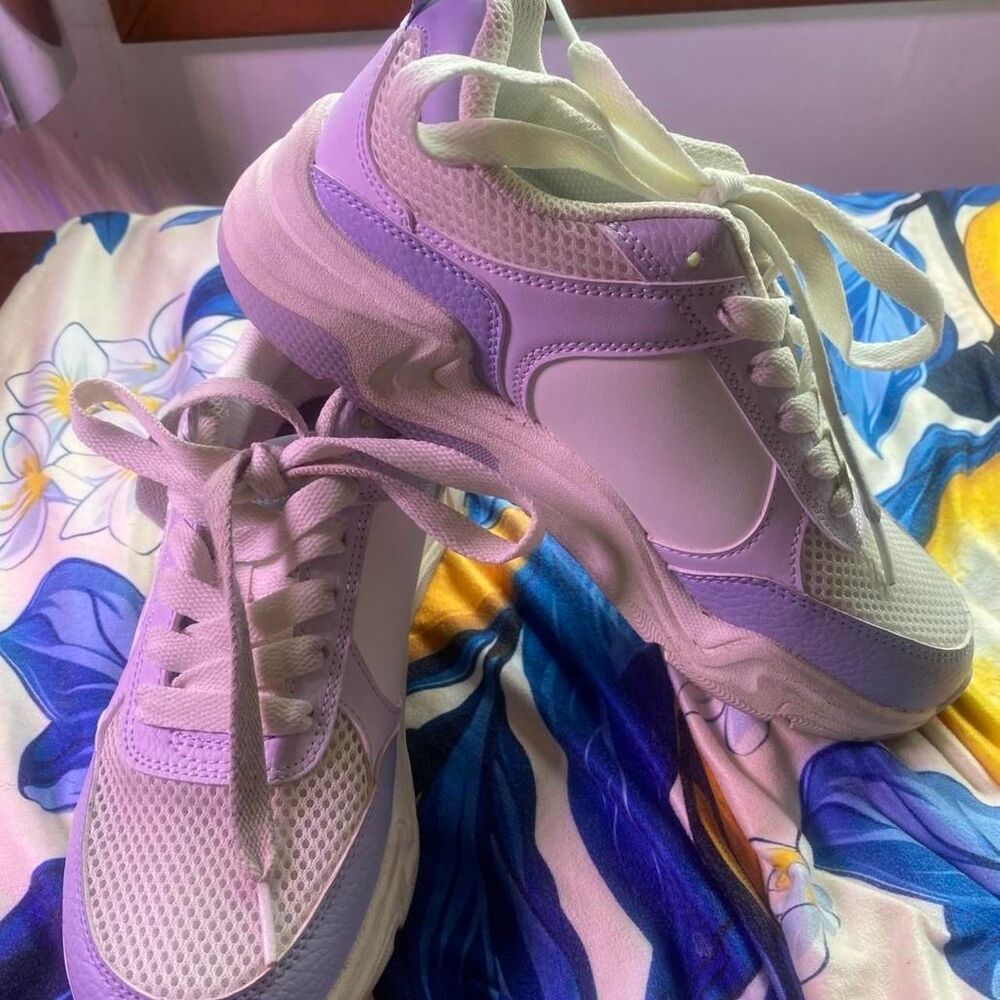 Champion Women's Purple and white Trainers girls/women's size 4
